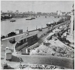 Building Prints: Construction work - New underpass - Blackfriars, London