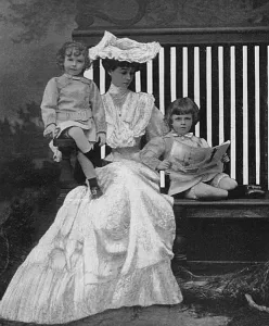 Heiress Prints: Consuelo, Duchess of Marlborough with her two sons