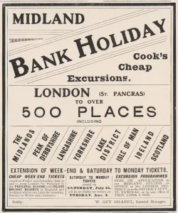 Cook Prints: Cooks B. Holiday Trips