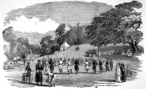 Dancers Prints: The Coorg Harvest Festival, Madras, 1852