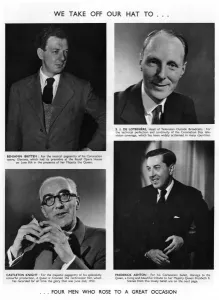 Festivities Prints: Coronation 1953 - 4 men who rose to the occasion