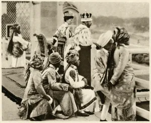 Subjects Prints: Coronation Durbar, Delhi - King George and Queen Mary