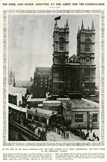 June Prints: Coronation of George V - arriving at Westminster Abbey 1911