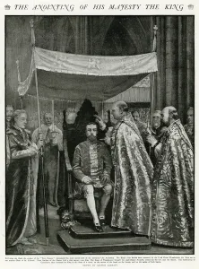 Ceremonial Prints: Coronation of George V ceremony of atonement