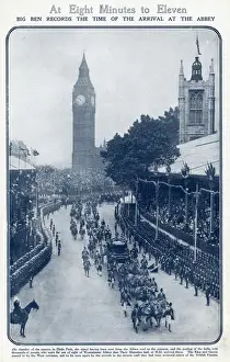 Crowning Prints: Coronation of King George V, arrival at Westminister Abbey