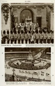 Crowds Prints: Coronation of King George VI, symmetrical pageantry