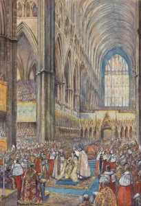 1953 Prints: Coronation of Queen Elizabeth II - Westminster Abbey