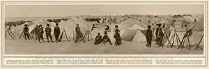Military Prints: Cossacks camp of Siberian infantry: The Grand Duke Nicholas