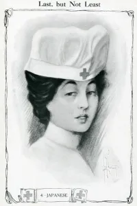 Japanese Prints: Costumes of the Red Cross: an Japanese nurse, 1915