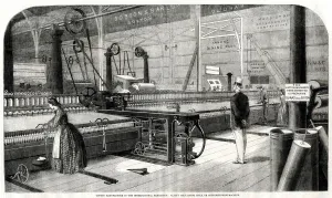 Acting Prints: Cotton Spinning Machine 1862