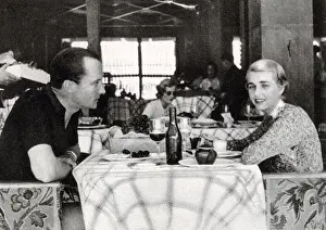 Beach Prints: Count & Countess Haugwitz-Reventlow at Monte Carlo Beach