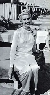 Beach Prints: Countess Barbara Haugwitz-Reventlow (Barbara Hutton), 1938