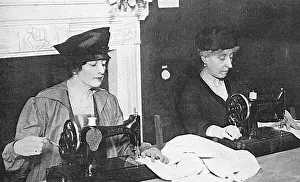 Nobility Prints: Countess Curzon & Princess Helena Victoria making clothes fo