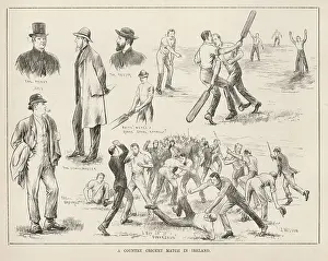 Sport Prints: A country cricket match in Ireland