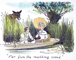 Long Prints: A Couple Boating on the River Thames, 1879