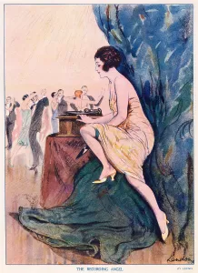 Twenties Prints: Couples enjoying the music in a dance hall
