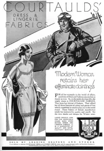 Fabrics Prints: Courtaulds advertisement