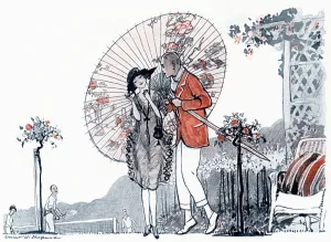 Enormous Prints: Courtship scene by E. H. Shepherd