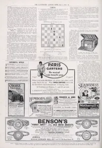 News Paper Prints: Back cover of the Illustrated London News