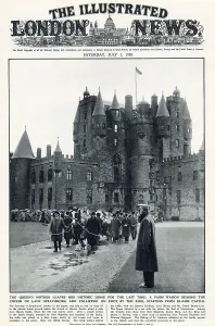 Drawn Prints: Front cover of The Illustrated London News with a photograph showing the funeral cortege for Lady Strathmore