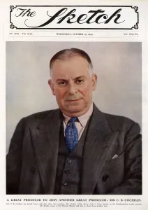 English Prints: Front cover, portrait of C B Cochran, theatre producer