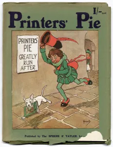 John Prints: Front cover of Printers Pie magazine for 1911, illustrated by John Hassall