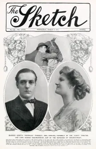 Girl Prints: Front cover of The Sketch reporting on the marriage of Mrs Stirling