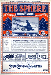 Polish Prints: Front cover of The Sphere for Christmas 1915, WW1