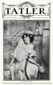 Marriage Prints: Front cover of The Tatler featuring a portrait of Countess Poulett