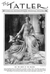 Elisabeth Prints: Front cover of The Tatler featuring The Queen of the Belgian