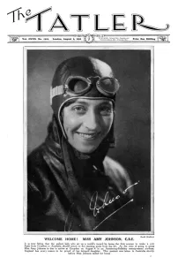 Johnson Prints: Front cover of The Tatler - Miss Amy Johnson
