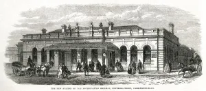 Stations Prints: Cowcross-street station 1866
