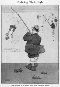 Sea Side Prints: Crabbing Their Style by William Heath Robinson