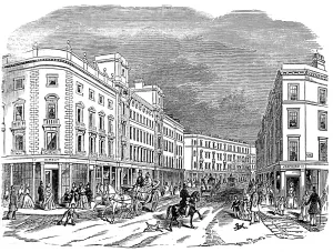 Shortly Prints: Cranbourne Street, London, 1845