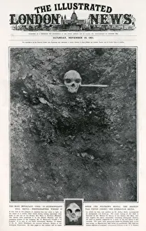 Discovery Prints: Cranium of Homo rhodesiensis, discovered in Mutwe Wa Nsofu Area in a lead and zinc