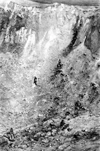 Part Prints: The crater of an exploded mine