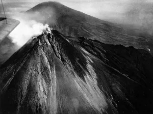May Prints: The crater of Merapi, Java