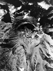 Air Plane Prints: The Crater of Mont Pelee, Martinique, 1926
