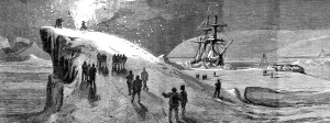August Prints: The Crew of HMS Alert Burning Guy Fawkes, November 1875