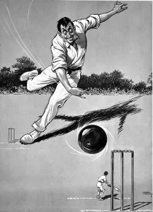Cricket Prints: Cricket Cartoon, 1921