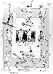 Coffin Prints: Cricket Match between Actors and Authors at Lords Cricket G