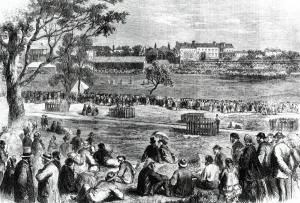 Sydney Prints: Cricket match England v NSW at Sydney