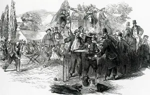 Cricketers Prints: A cricket match of Greenwich Pensioners
