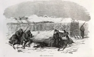 Scene Prints: Crimean War - the 21-gun battery before Sebastopol