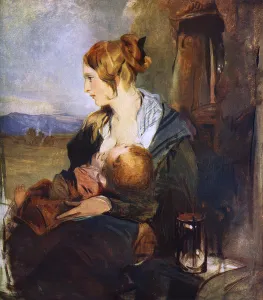 Feb16 Prints: The Crofters Daughter by Edwin Landseer