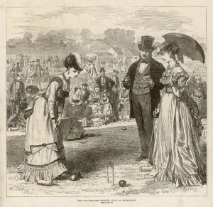 Croquet Prints: Croquet / Wimbledon / 1870
