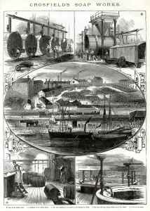 Soap Prints: Crosfields soap works, Warrington 1886