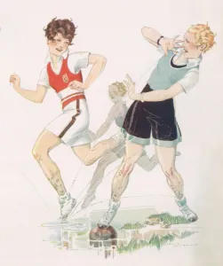 Competitor Prints: Cross country racing by Rene Vincent