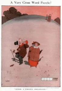 Accident Prints: A Very Cross Word Puzzle by William Heath Robinson