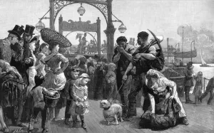 Liverpool Prints: Crossing the Mersey: The Steam-Ferry between Liverpool and B